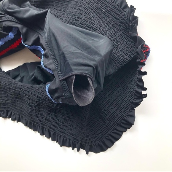 Red Carter Lola Bikini Off Shoulder Anthropologie - Picture 7 of 15